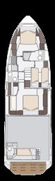 Azimut 53 Fly lower layout