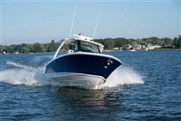 Tiara 34 LS bow view