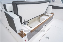 Tiara 34 LS cockpit storage
