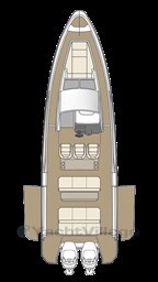 Saxdor 320 GTO deck layout