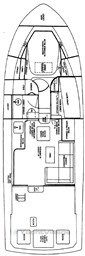 Bertram 37 floorplan
