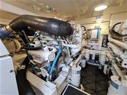 Viking 45 Open, port engine detail