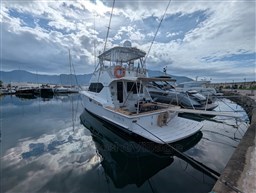 Hatteras 50 aft profile