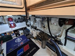 San Juan 48 engine room detail