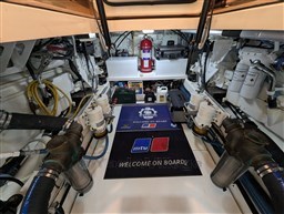 San Juan 48 engine room