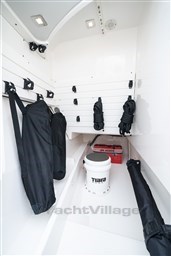 Tiara 34 LX port storage