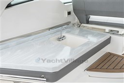 Tiara 34 LX cockpit sink