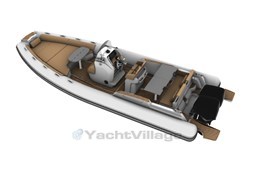 BWA 30 GTO - vista di Poppa sfondo Bianco 2