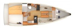 Jeanneau SO349 - pianta