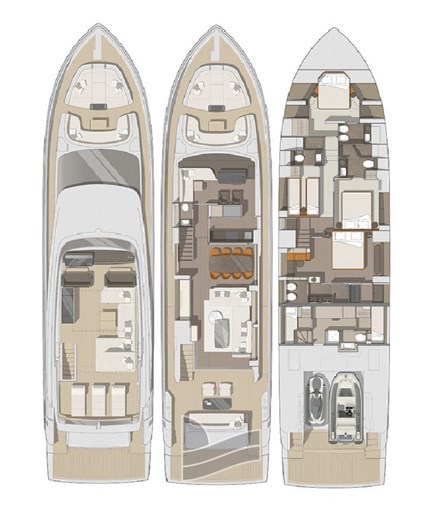CRANCHI 78 Layout