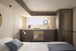 AZIMUT MAGELLANO 60 INTERNI CABINA ARMATORE