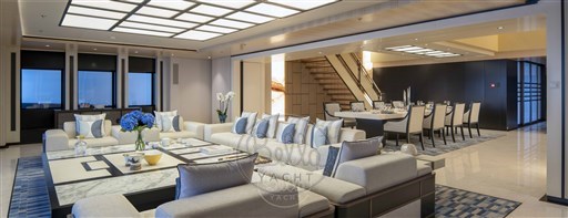 41, Maindeck aft interior lounge 2 -  Mathieu Gueudin - Yacht Broker - Yacht for sale - Bella Yacht - Cannes - Côte d'Azur - Monaco - Illusion Plus - MY