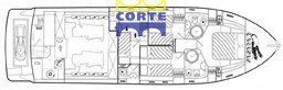 FERRETTI 53 LAY-OUT CABINE