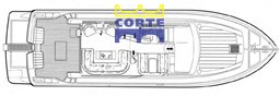 FERRETTI 53 2000 LAY-OUT SALONE