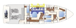 FERRETTI 630 LOWER DECK