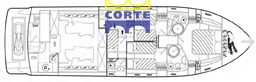 FERRETTI 53 LAY-OUT CABINE
