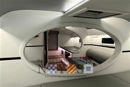Luxurious interior of 2020 Albatro EVO 45 yacht, featuring modern design and comfortable seating.