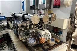 Engine room of 2009 Pershing 72 yacht featuring mechanical equipment and control systems.