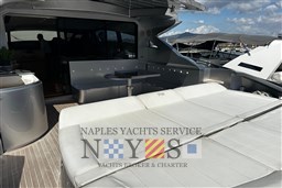 Luxurious 2009 Pershing 72 yacht with spacious deck and modern interior design.